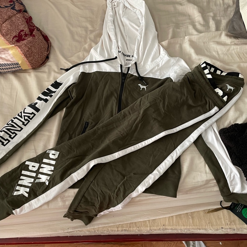 Fairly new pink tracksuit